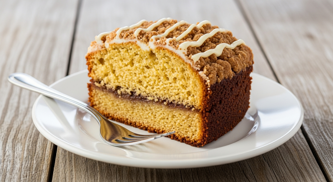 Easy Skillet Coffee Cake Recipe (Cast Iron, Old Fashioned Style)